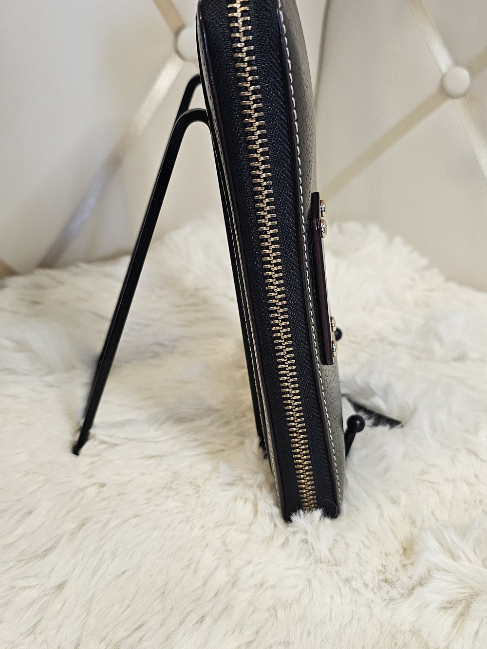kate spade New York Black Leather Zip Wallet - Picture 2 of 6